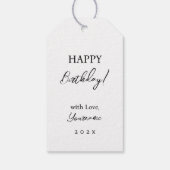 Grafische potlood voor paardenkunst, zwart-wit cadeaulabel (Achterkant)