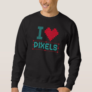 Grafische redacteur Love Pixels Editors Graphic De Trui