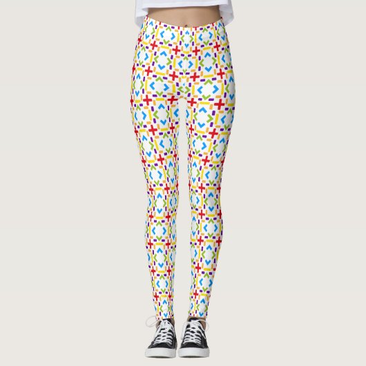 Grafische Regenboog Leggings (Voorkant)