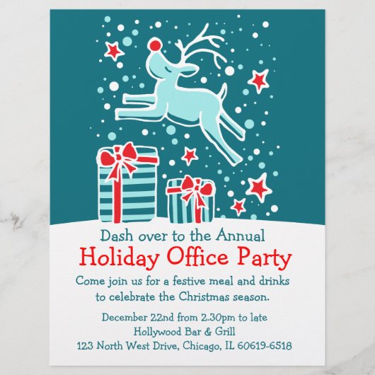 Grafische rendierheldere kantoor flyer briefhoofd (Voorkant)