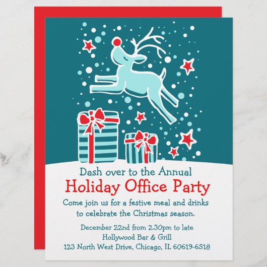 Grafische rendierheldere kantoor flyer briefhoofd (Voorkant / Achterkant)