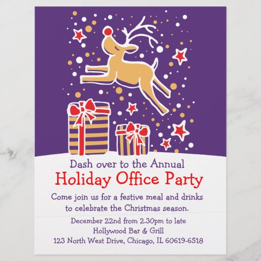 Grafische rendierheldere kantoor flyer briefhoofd (Voorkant)