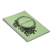  grafische retro Art deco Notitieboek (Rechterzijde)