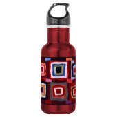 GRAFISCHE RODE QUILT BLOKKEN WATERFLES  (Voorkant)