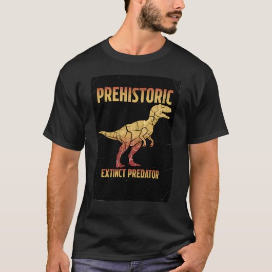 Grafische Roofdinosaurus T-shirt (Voorkant)