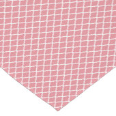 Grafische roze quatrefoliemonogram met naam korte tafelloper (Hoek)