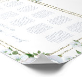 Grafische Rozen en Zilveren rand Kuifrooster Poster (Hoek)