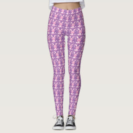 Grafische schattige roze konijnenkonijnenkonijn-le leggings