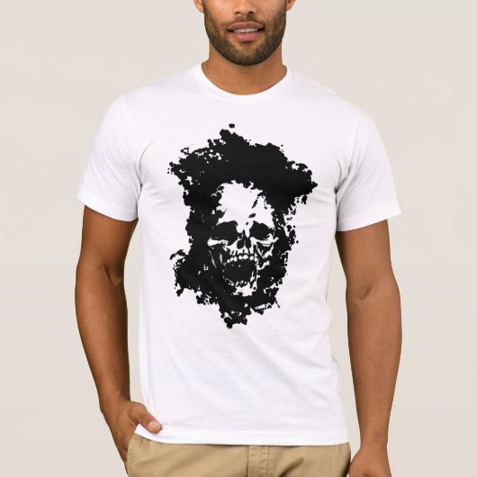 grafische schedel t-shirt (Voorkant)