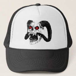 Grafische schedel trucker pet