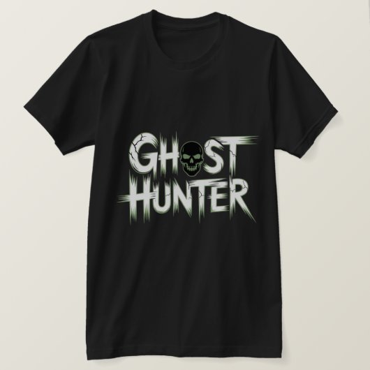 Grafische schedel van spookenjager t-shirt (Design voorkant)