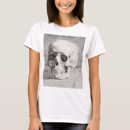 Grafische schedelkunst: minimalistische en krachti t-shirt