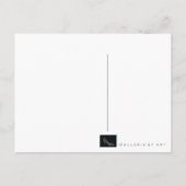 Grafische schoen ~ Briefkaart / Uitnodiging / RSVP (Achterkant)