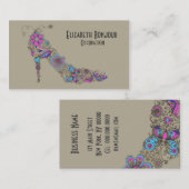 Grafische schoen - (Grootteopties) Visitekaartjes (Voorkant / Achterkant)