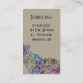 Grafische schoen - (Grootteopties) Visitekaartjes (Achterkant)