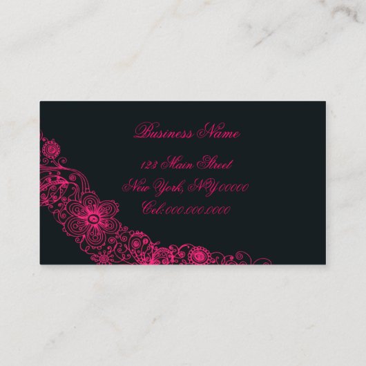 Grafische schoen (meer opties) - Visitekaartje (Achterkant)