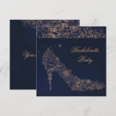 Grafische schoen ~ uitnodigingen (Voorkant / Achterkant)