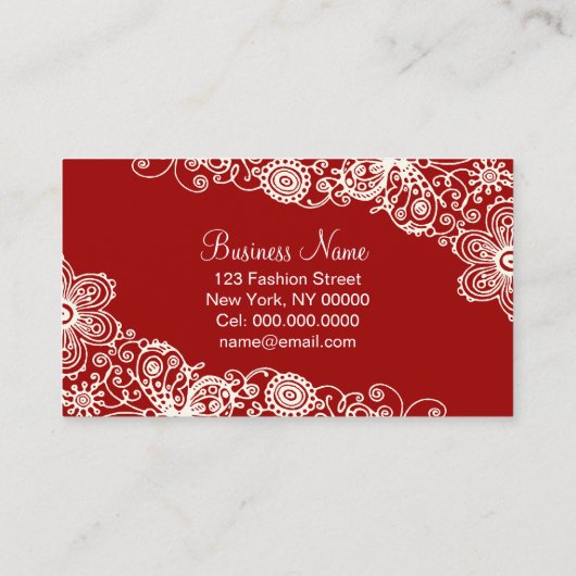 Grafische schoen - VERANDERINGSKLEUR Visitekaartje (Achterkant)