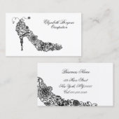 Grafische schoen - VERANDERINGSKLEUR Visitekaartje (Voorkant / Achterkant)