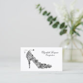 Grafische schoen - VERANDERINGSKLEUR Visitekaartje (Staand voorkant)