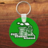 Grafische sleutelhanger "Volledige stoomvooruit" (Voorkant)