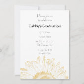 Grafische soonbloem Uitnodiging (Voorkant)