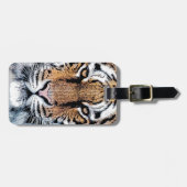 Grafische stijl Tiger Portret Bagagelabel (Voorkant horizontaal)