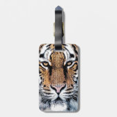 Grafische stijl Tiger Portret Bagagelabel (Achterkant verticaal)