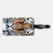 Grafische stijl Tiger Portret Bagagelabel (Achterkant horizontaal)