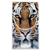 Grafische stijl Tiger Portret Klein Cadeauzakje (Achterkant)