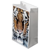 Grafische stijl Tiger Portret Klein Cadeauzakje (Achterkant Gekanteld)