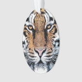 Grafische stijl Tiger Portret Ornament (voorkant)