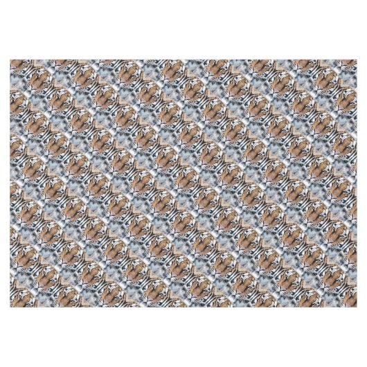 Grafische stijl Tiger Portret Tafelkleed (Voorkant (Horizontaal))