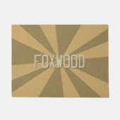 Grafische stralen elke kleur elke naam deurmat (Voorkant)