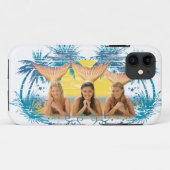 Grafische structuur Blauwe palm Case-Mate iPhone Case (Achterkant (horizontaal))