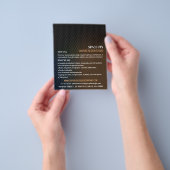 Grafische structuur, grafische vormgever Advertere Flyer (Hand)