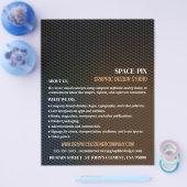 Grafische structuur, grafische vormgever Advertere Flyer (Enkel)