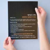 Grafische structuur, grafische vormgever Advertere Flyer (Hand)