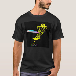 Grafische T met Discgolf-thema. T-shirt