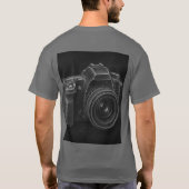 Grafische T-shirt met cameraspullen (Achterkant)