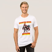 Grafische T-shirt 'Rooster Mode Activated' (Voorkant volledig)
