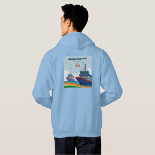 Grafische T-shirt ter viering van de Indiase marin