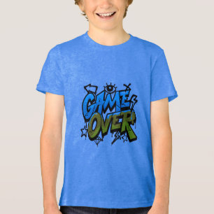 Grafische T-shirt voor jongens met videogame-thema