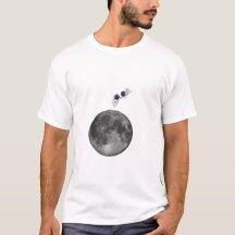 Grafische T-shirt voor vrouwen met astronaut die d
