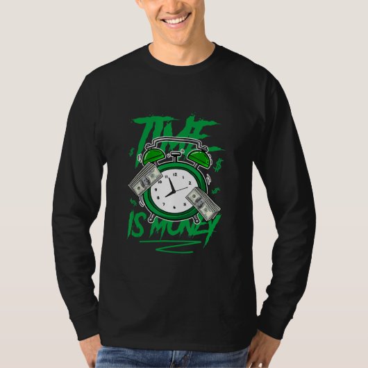 Grafische T - shirts Tijd is Geld Sneaker Match 3 (Voorkant)