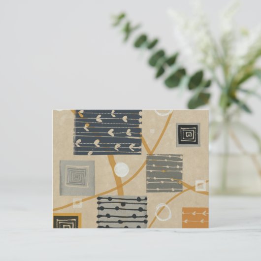 Grafische tegels briefkaart (Staand voorkant)