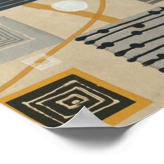 Grafische tegels poster (Hoek)