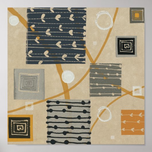 Grafische tegels poster (Voorkant)