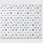 Grafische tekst LOVE - Blauw Cadeaupapier (Vlak)