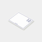 Grafische tekst LOVE - Blauw Post-it® Notes (Schuin)
